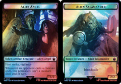 Alien Angel (0043) // Alien Salamander (0048) Double-Sided Token - Surge Foil